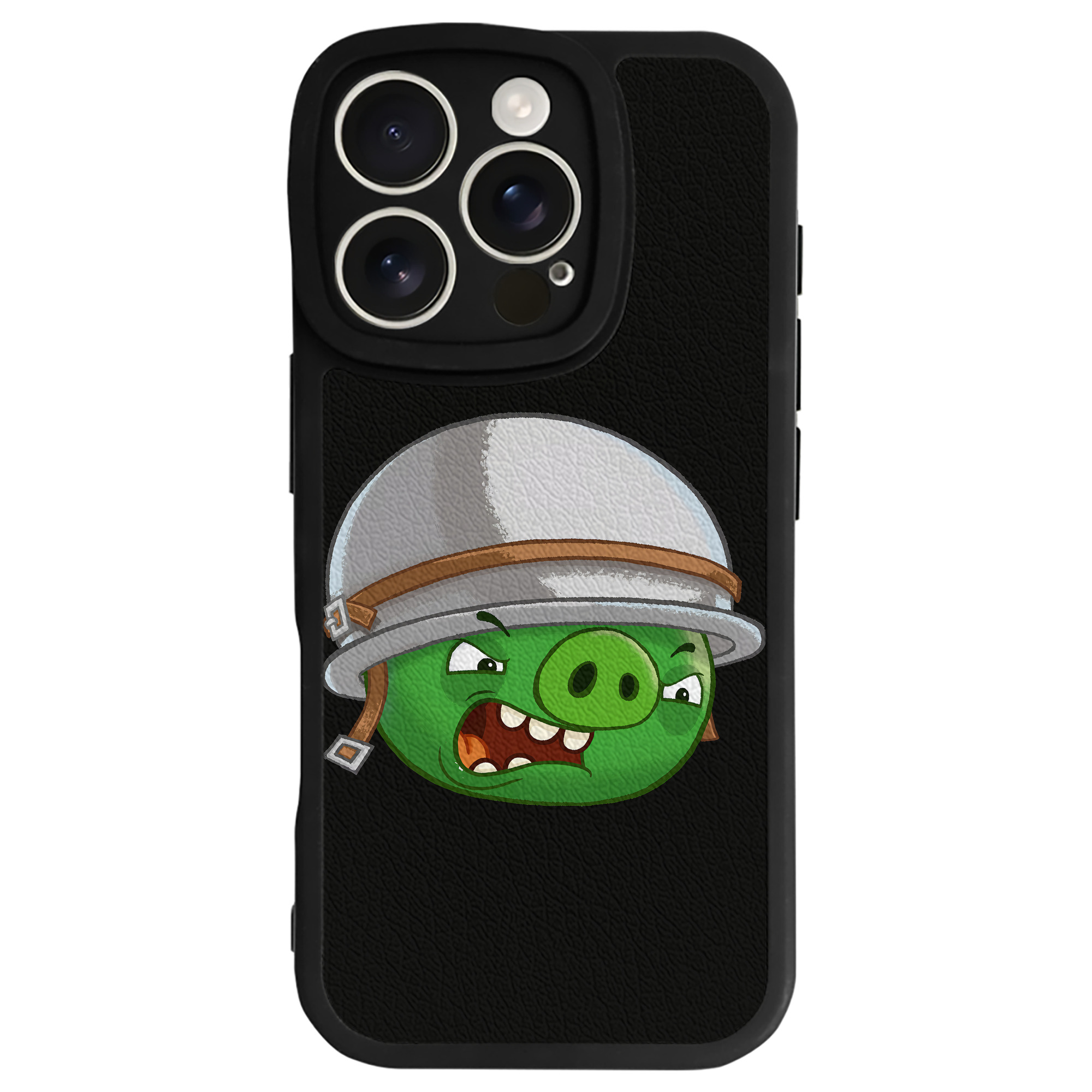 （画像用） Angry Birds アングリーバード 【iPhone 16シリーズ対応】シリコンスマホケース（レザー調） 材質：シリコン